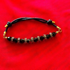 Swarovski adjustable bracelet - black